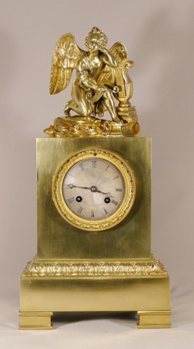 Pendule borne angelot et - pendule,