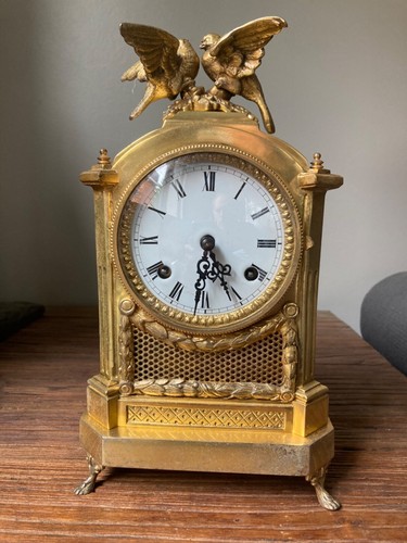 Pendule borne ancienne bronze - borne,