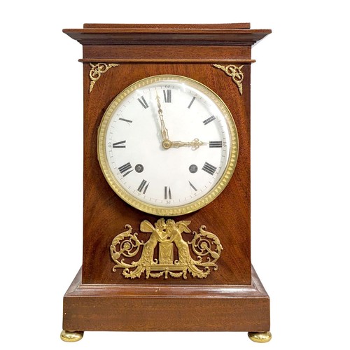 Pendule borne acajou - , mouvement