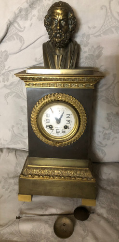 Pendule horloge borne homere - horloge,